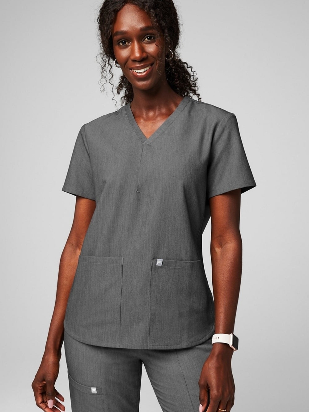 Fabletics Charcoal Gray Scrub Set - Picture 1 of 6